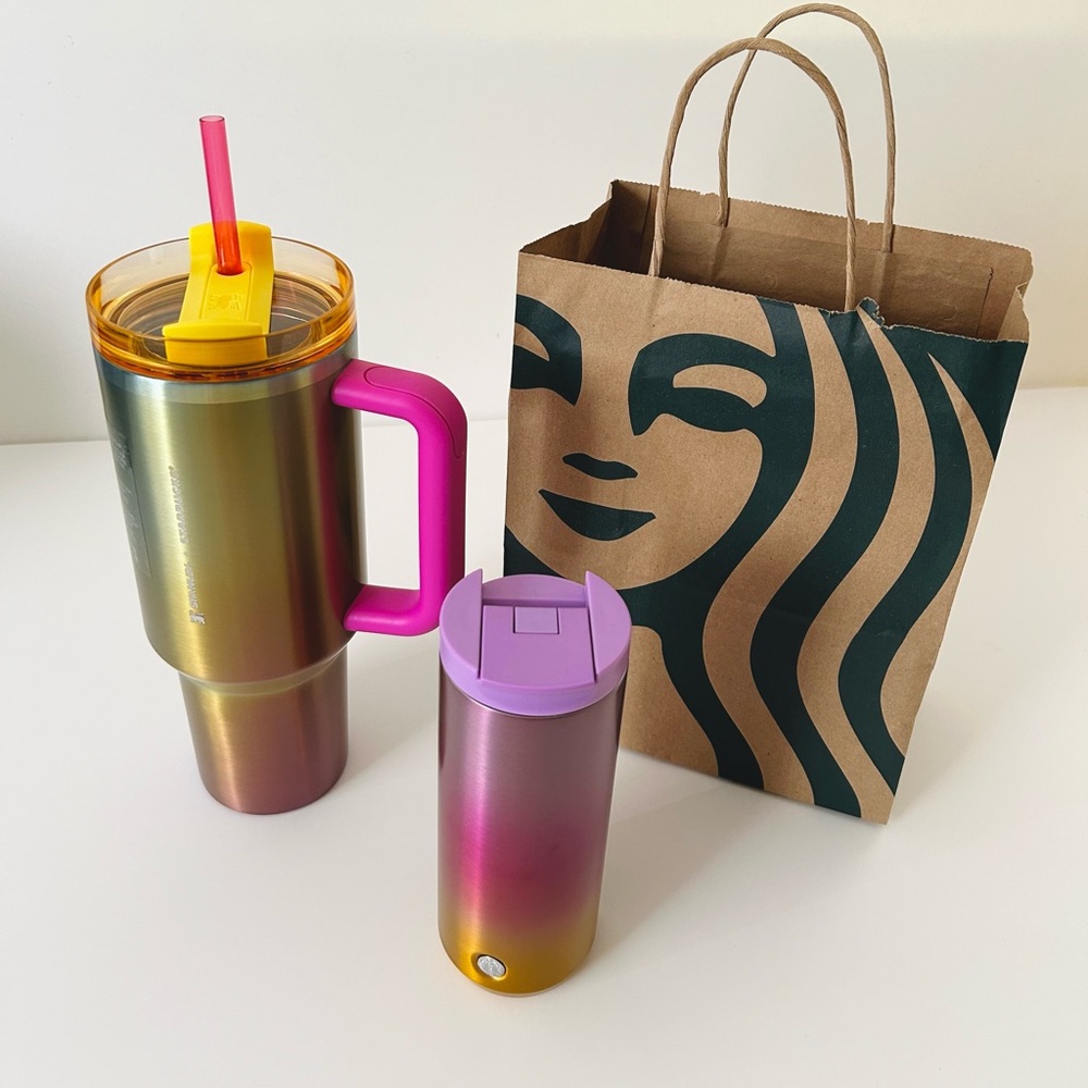 Starbucks x Stanley Summer Sunset 40oz / Sunset Ombré 12oz Tumblers Set